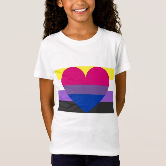 Nonbinary bisexuell T-Shirt (Vorderseite)