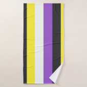 NonBinary Flag Badehandtuch (Badehandtuch)