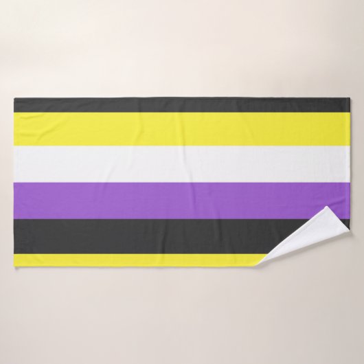 NonBinary Flag Badehandtuch (Badehandtuch)