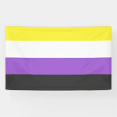 NonBinary Flag Banner (Horizontal)