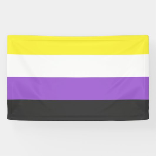 NonBinary Flag Banner (Horizontal)