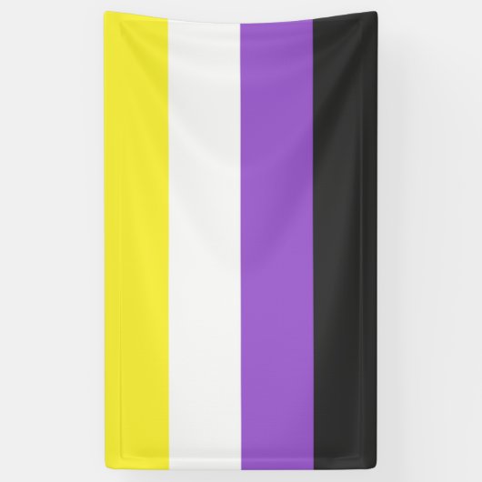 NonBinary Flag Banner (Vertikal)