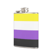 NonBinary Flag Flachmann (Links)