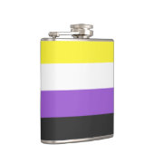 NonBinary Flag Flachmann (Rechts)