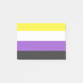 NonBinary Flag Post-it Klebezettel (Vorderseite)