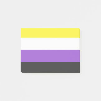 NonBinary Flag Post-it Klebezettel