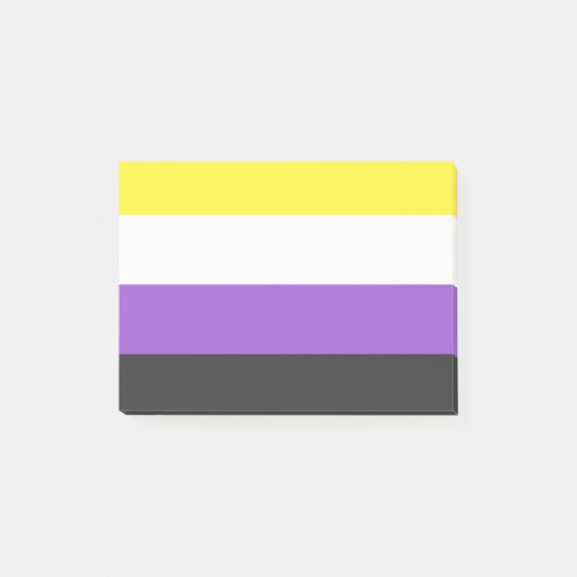 NonBinary Flag Post-it Klebezettel (Vorderseite)