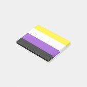 NonBinary Flag Post-it Klebezettel (angewinkelt)