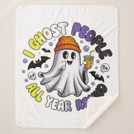 Nonbinary Funny Halloween - Ich Ghost People Sherpadecke