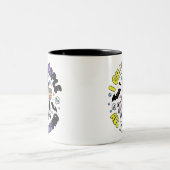 Nonbinary Funny Halloween - Ich Ghost People Zweifarbige Tasse (Mittel)