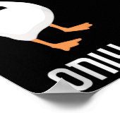 Nonbinary Goose No Gender Pride Flag Lgbtq Gay Pri Poster (Ecke)