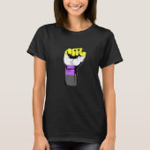 Nonbinary Handfist Power Nonbinary Pride Nonbinary T-Shirt (Vorderseite)