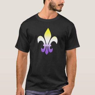 Nonbinary LGBTQ Lilie New Orleans Mardi Gra T-Shirt