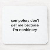 Nonbinary Nerd mousepad (Vorne)