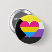 Nonbinary Panromantic Demisexual Stolz-Knopf Button (Vorne & Hinten)