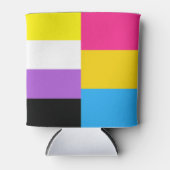 Nonbinary Pansexual Dual Pride Flag Dosenkühler (Vorderseite)
