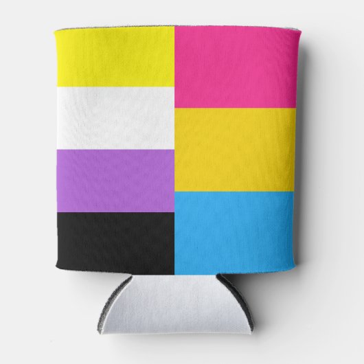 Nonbinary Pansexual Dual Pride Flag Dosenkühler (Vorderseite)
