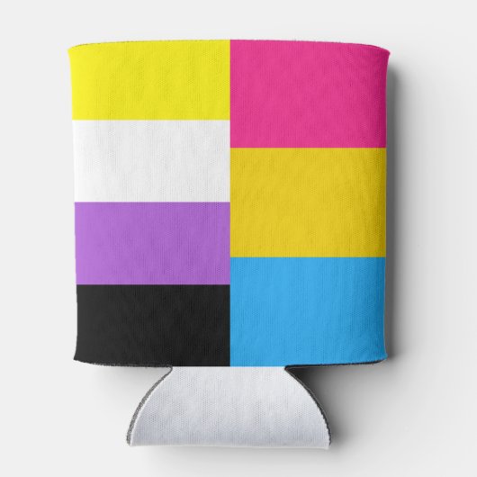 Nonbinary Pansexual Dual Pride Flag Dosenkühler (Rückseite)