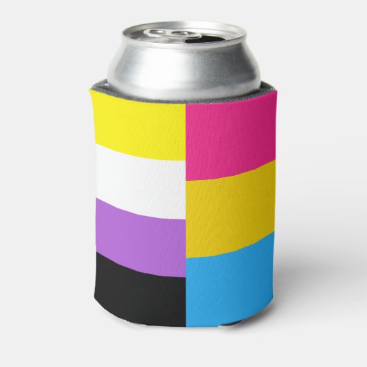 Nonbinary Pansexual Dual Pride Flag Dosenkühler (Kanne Rückseite)