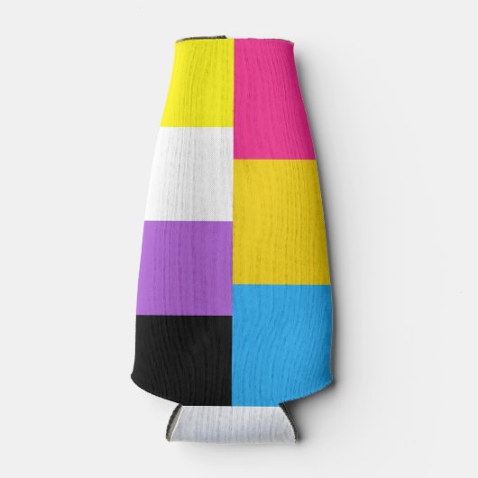 Nonbinary Pansexual Dual Pride Flag Flaschenkühler (Vorderseite)