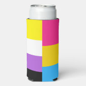 Nonbinary Pansexual Dual Pride Flag Selters Dosenkühler (Seltzer Rückseite)