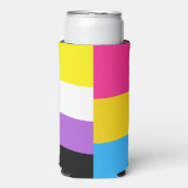 Nonbinary Pansexual Dual Pride Flag Selters Dosenkühler (Seltzer Vorderseite)