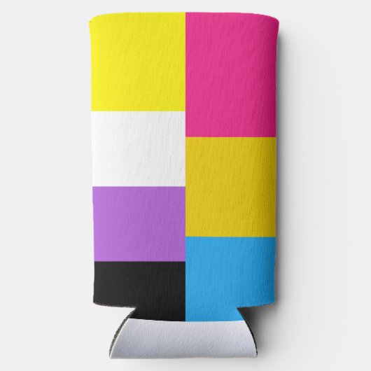 Nonbinary Pansexual Dual Pride Flag Selters Dosenkühler (Rückseite)