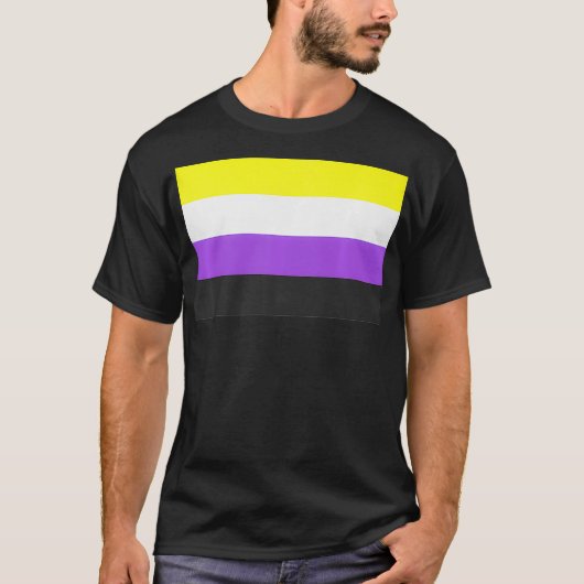 Nonbinary Pride Flag Premium T-Shirt (Vorderseite)