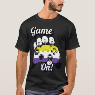 Nonbinary Pride Game On Tiger Paw Controller T-Shi T-Shirt