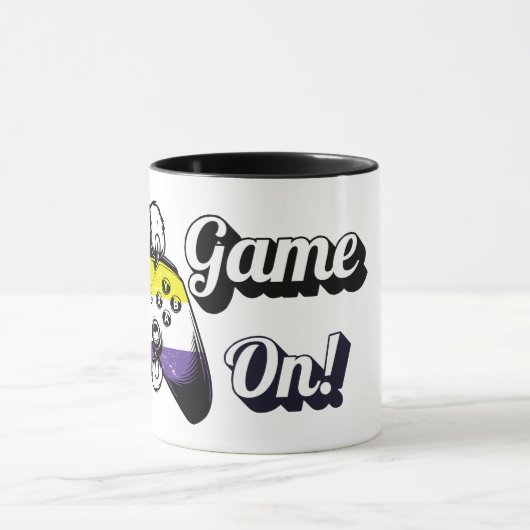 Nonbinary Pride Game On Tiger Paw Controller Tasse (Zentrum)