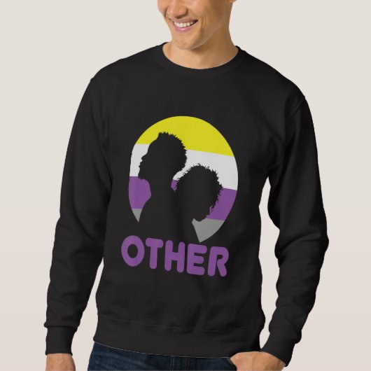 Nonbinary Pride  Genderfluid Gender Rights Non Bin Sweatshirt (Vorderseite)