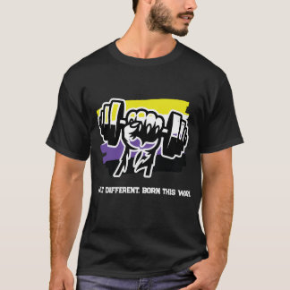 Nonbinary Pride Gym-Shirt — Fist Hantel 2026 T-Shi T-Shirt