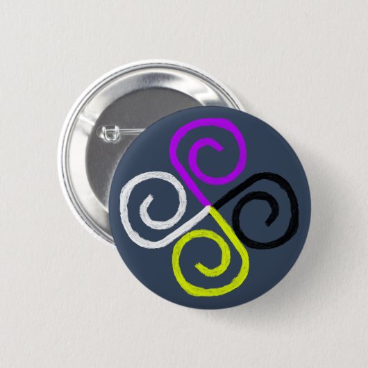 Nonbinary Stolz Button (Vorne & Hinten)
