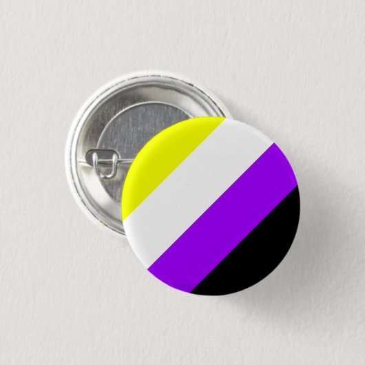 Nonbinary Stolz Button (Vorne & Hinten)