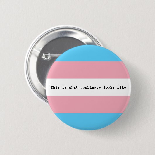 Nonbinary Stolz Button (Vorne & Hinten)