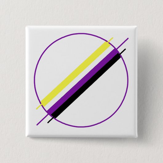 Nonbinary Stolz-Button Button (Vorderseite)