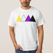 Nonbinary Stolz-Dreieck-T-Shirt T-Shirt (Vorderseite)