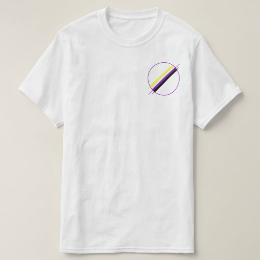 Nonbinary Stolz-Taschen-T-Shirt T-Shirt (Design vorne)