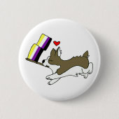 Nonbinary Stolzcorgi-Button Button (Vorderseite)