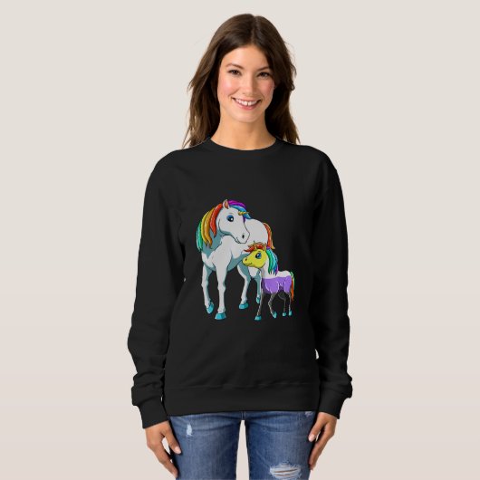 Nonbinary Unicorn Mama Sweatshirt (Vorne ganz)