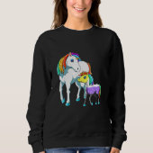 Nonbinary Unicorn Mama Sweatshirt (Vorderseite)