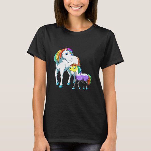 Nonbinary Unicorn Mama T-Shirt (Vorderseite)