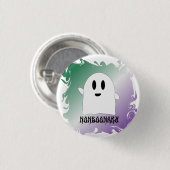 Nonboonary genderqueer button (Vorne & Hinten)