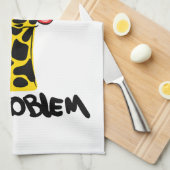 Nonchalant Giraffe: Keine PROBLEM-Einstellung Geschirrtuch (Viertel Falte)