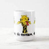 Nonchalant Giraffe: Keine PROBLEM-Einstellung Kaffeetasse (Mittel)