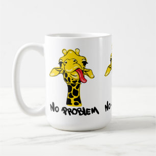 Nonchalant Giraffe: Keine PROBLEM-Einstellung Kaffeetasse