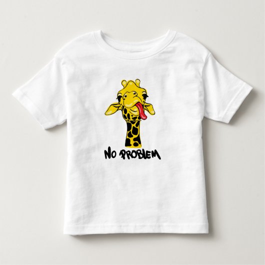 Nonchalant Giraffe: Keine PROBLEM-Einstellung Kleinkind T-shirt (Vorderseite)