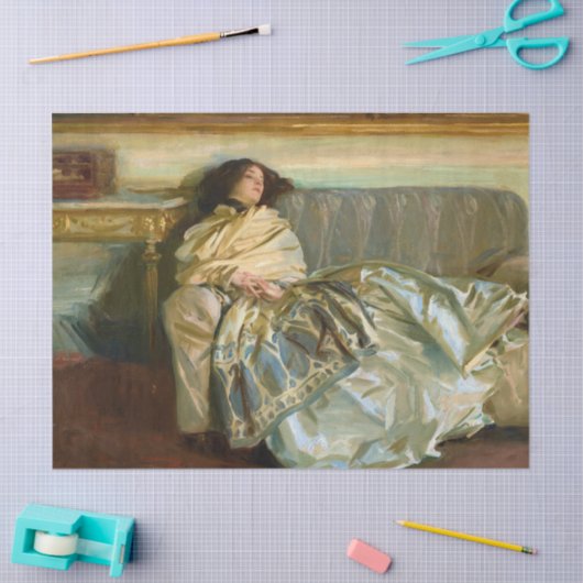Nonchaloir, Repose by John Singer Sargent Seidenpapier (Basteln)