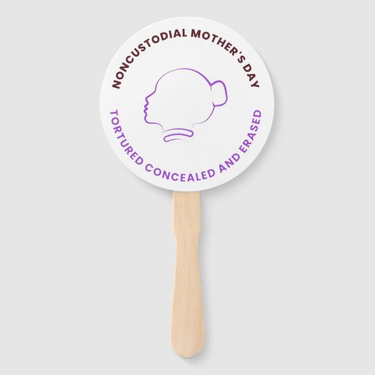 Noncustodial Mothers Biggest Fans Fächer (Rückseite)