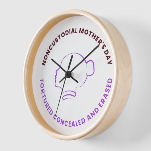 Noncustodial Mother's Day Clock Uhr (Winkel)